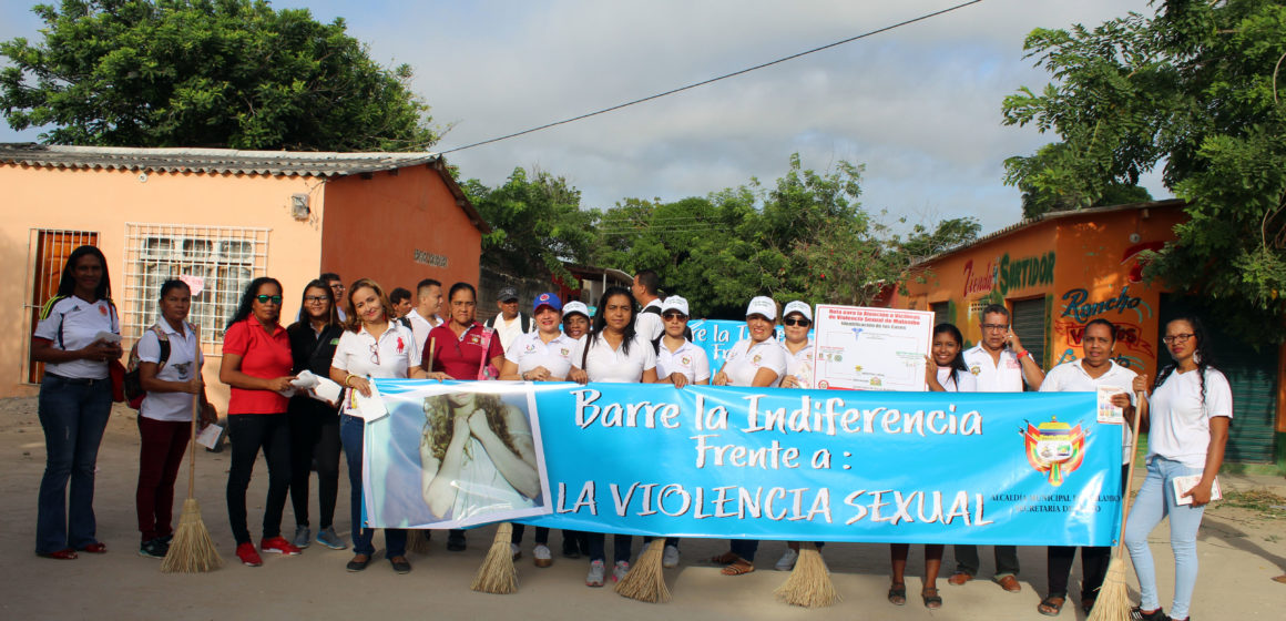 Campaña “barre la indiferencia frente a la violencia sexual”, en Malambo.