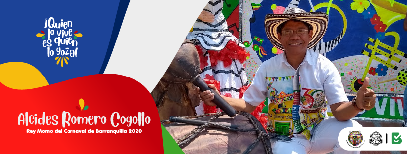 Alcides Romero, Rey Momo del Carnaval de Barranquilla 2020