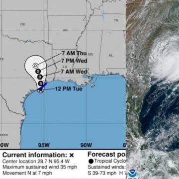 La tormenta tropical Imelda toca tierra en la costa sur de Estados Unidos