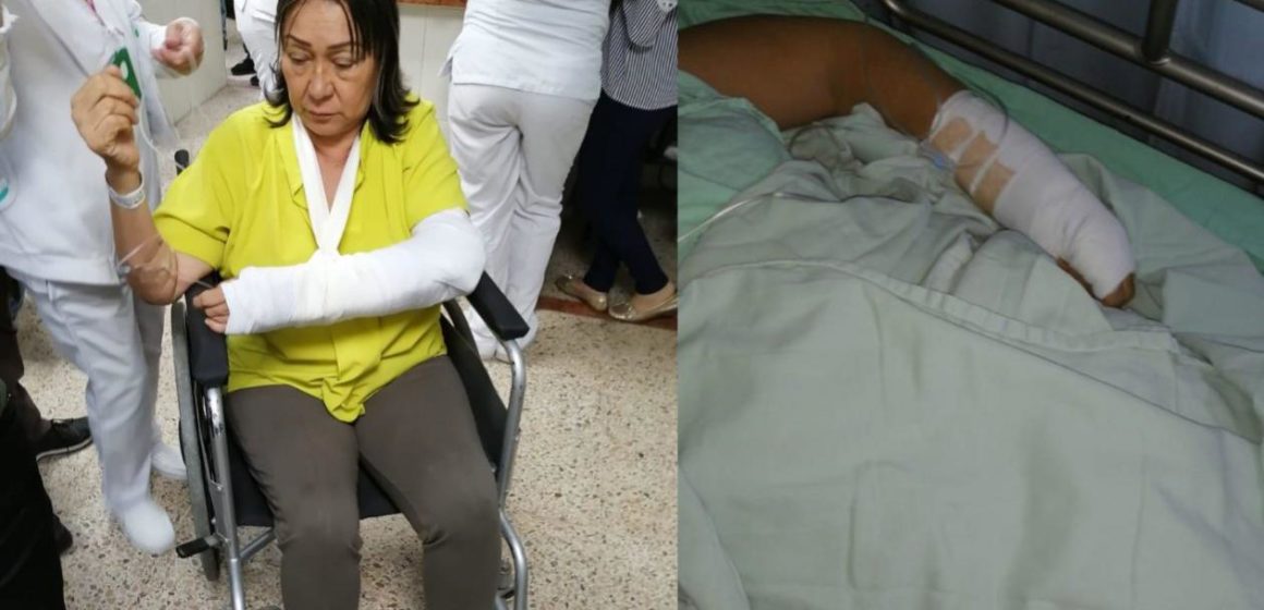 Madre de familia agredió con un casco a una docente en el Colegio Distrital Olaya: le fracturó una mano