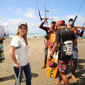 Elsa Noguera abrirá centro de desarrollo  del kitesurf en Juan de Acosta