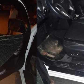 En intento de atraco, balearon camioneta con familiares del Alcalde de Sitionuevo