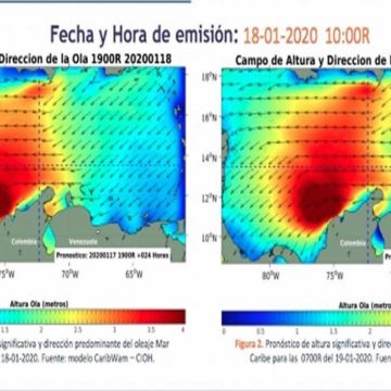 Aumentan velocidad del viento y altura de oleajes en el Litoral Caribe: Dimar