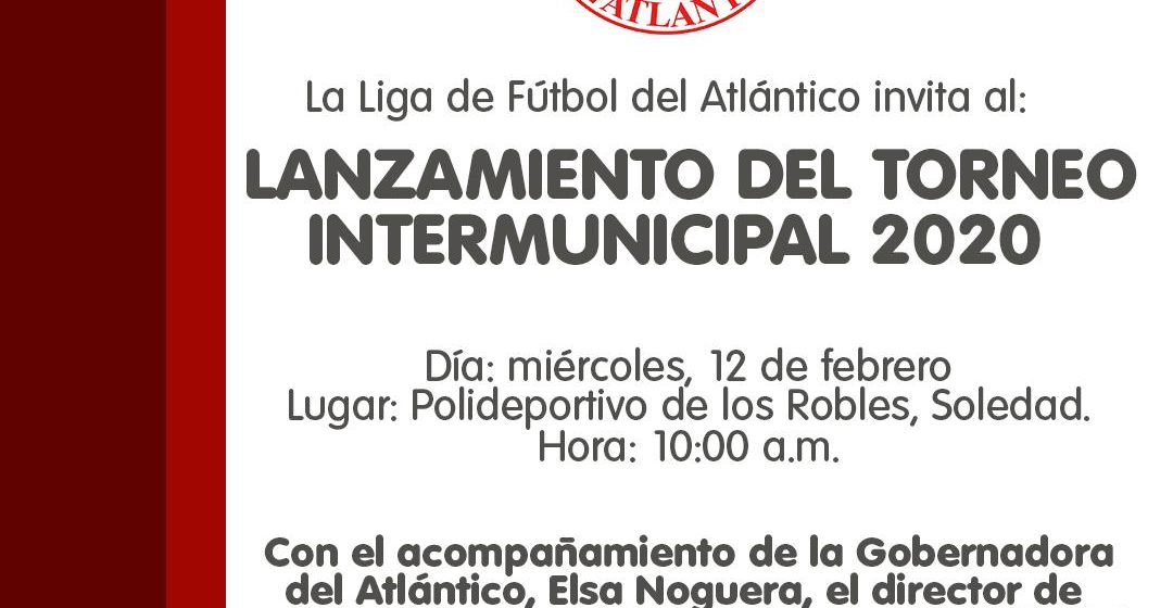 Este miércoles se realizará el lanzamiento del Torneo Intrermunicipal  de Fútbol en Soledad