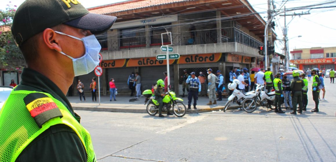 Operativos de prevención, contención y mitigación del Covid-19 se realizaron en sectores comercial y financiero de Soledad