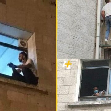 Joven palestino escaló para ver desde la ventana los últimos minutos de vida de su mamá en UCI