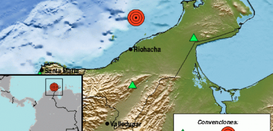 Otro sismo en el mar Caribe fue sentido en La Guajira