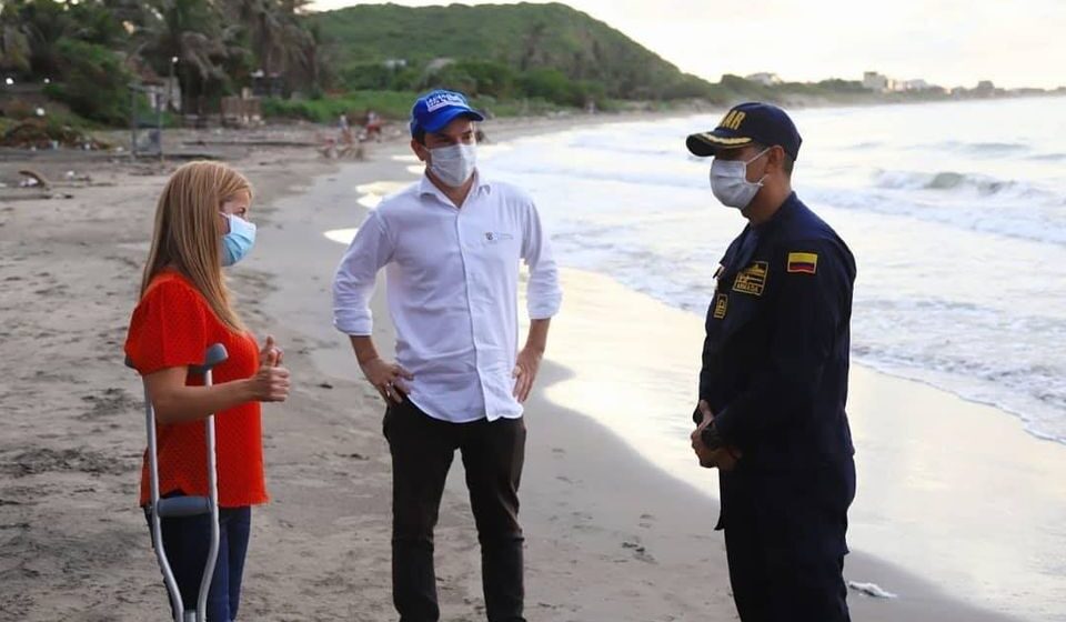 Gobernación del Atlántico entregó kits de bioseguridad en Juan de Acosta para preparar apertura de playas