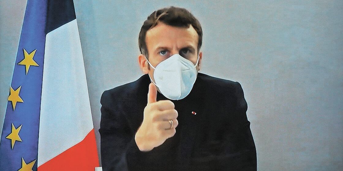 Aislamiento de los presidentes europeos tras salir positivo para covid-19 Macron