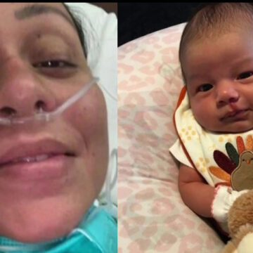 Mujer murió por covid-19 y solo pudo ver a su hija recién nacida por videollamada