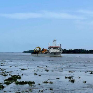 LLEGO LA DRAGA CON QUE SE REALIZARIAN TRABAJOS DE PROFUNDIZACION DEL PUERTO DE BARRANQUILLA