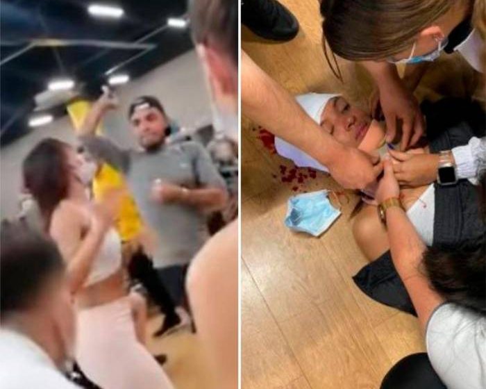 CASO DE INTOLERANCIA. HOMBRE Y MUJER SE FUERON A LOS GOLPES POR UNA MAQUINA DEL GIMNASIO.