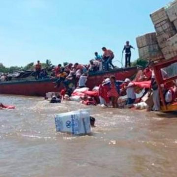 NUEVO ACCIDENTE FLUVIAL  EN MANGANGUE DEJA VARIOS  HERIDOS.