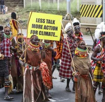 PRIMERA CUMBRE EN AFRICA SOBRE EL CLIMA  INICIA EN KENIA CON MANIFESTACIONES.